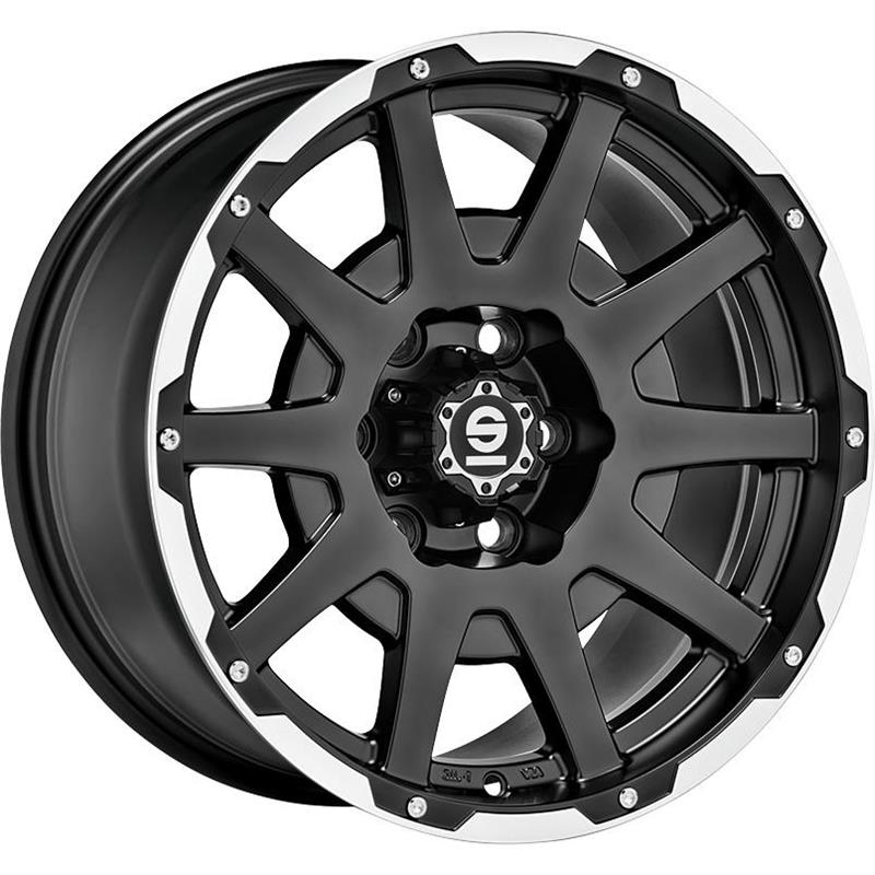 Sparco Dakar Matt Black Lip Polished+Rivets 7.5xR17 5×114.3 ET20 73.1