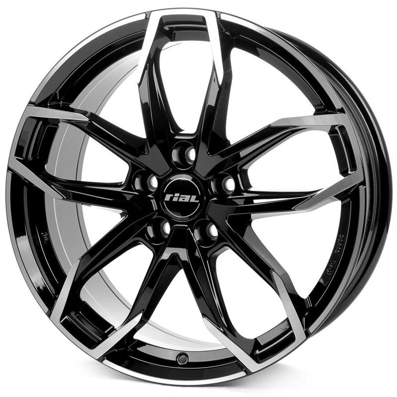 Rial Lucca diamond-black frontpolished 8xR18 5×114.3 ET39 70.1