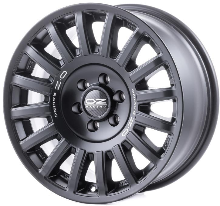 OZ Racing Rally Raid Matt Black Silver Lettering 6H